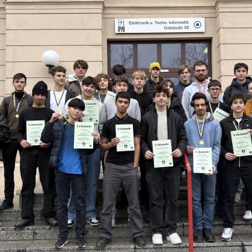Gruppenbild der Schachspieler